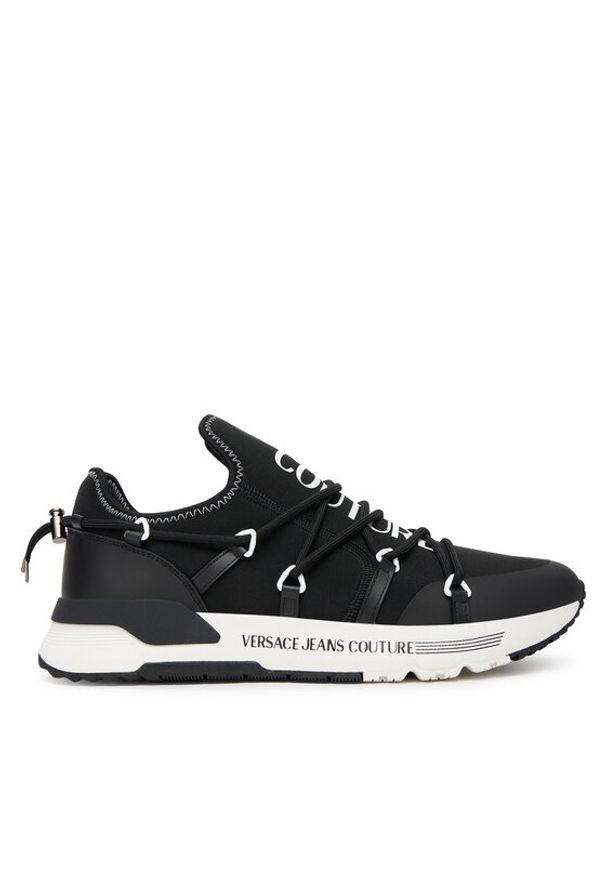 Versace Jeans Couture Sneakersy 79YA3SA6 ZS915 Czarny. Kolor: czarny. Materiał: materiał