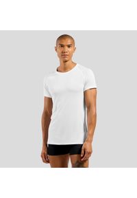 Odlo - Koszulka z krótkim rękawem męska ODLO Active F-Dryight Eco. Kolor: biały. Długość rękawa: krótki rękaw. Długość: krótkie. Sport: fitness