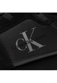 Calvin Klein Jeans Sneakersy Runner Sock Laceup Ny-Lth YM0YM00553 Czarny. Kolor: czarny. Materiał: zamsz, skóra #4