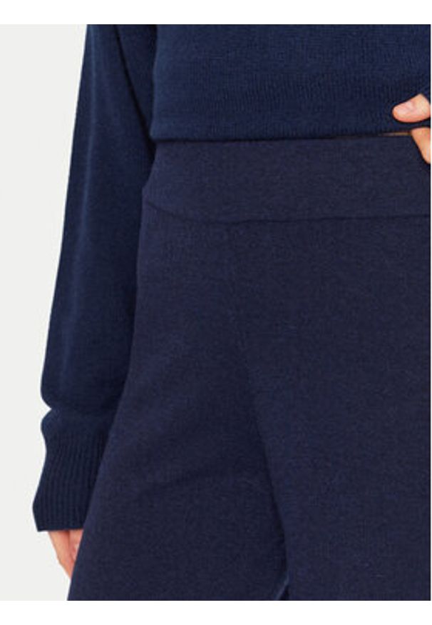 Kontatto Spodnie materiałowe AI2025 Granatowy Relaxed Fit. Kolor: niebieski. Materiał: syntetyk