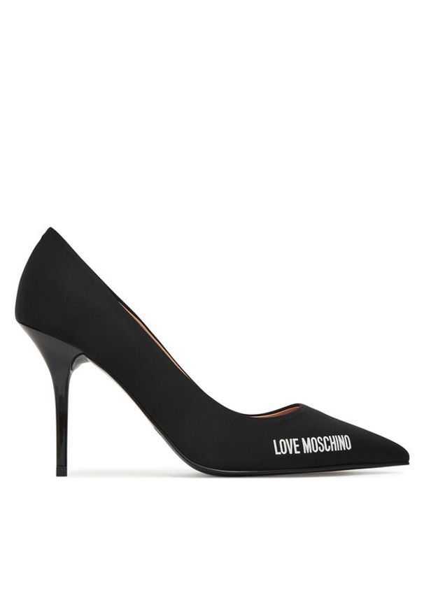 Love Moschino - LOVE MOSCHINO Szpilki JA10299G0OIM0000 Czarny. Kolor: czarny. Materiał: materiał. Obcas: na szpilce