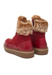 Remonte Trzewiki CEO-D0U78-35 Czerwony. Kolor: czerwony. Materiał: skóra, zamsz #3