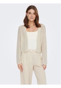 only - ONLY Kardigan Nola 15290744 Écru Relaxed Fit. Kolor: biały. Materiał: syntetyk #3