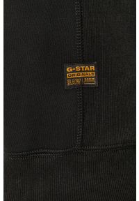 G-Star RAW - G-Star Raw Bluza męska kolor czarny gładka. Kolor: czarny. Materiał: materiał, dzianina. Wzór: gładki
