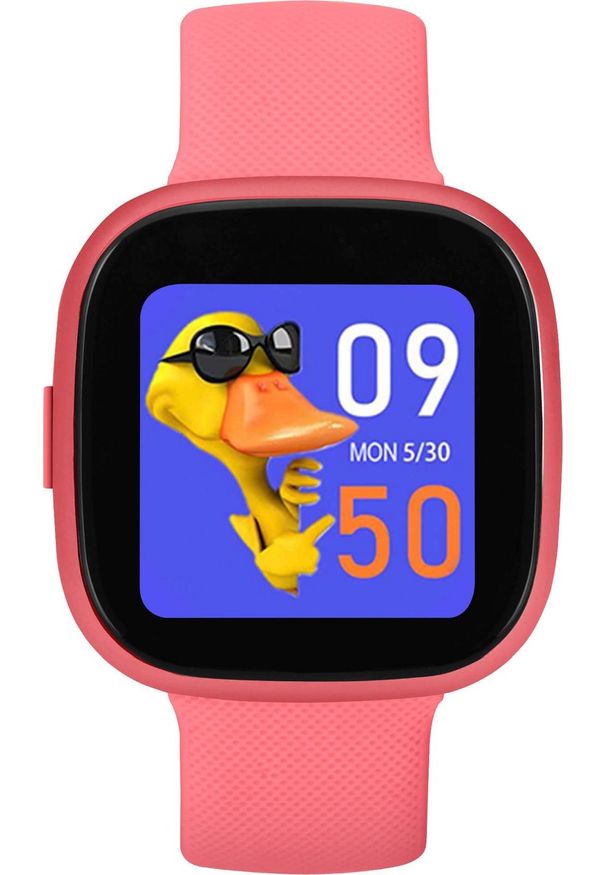 GARETT - Smartwatch Garett Kids Fit Różowy (Kids Fit Pink). Rodzaj zegarka: smartwatch. Kolor: różowy