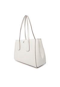 Calvin Klein Torebka Ck Medium Work Tote LV04F3442G Biały. Kolor: biały. Materiał: skórzane #4