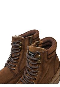 Pepe Jeans Trapery PMS50250 Brązowy. Kolor: brązowy. Materiał: skóra, zamsz #6