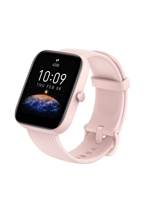 Huami - Smartwatch Amazfit Bip 3 Pro Różowy. Rodzaj zegarka: smartwatch. Kolor: różowy. Styl: sportowy, elegancki, casual