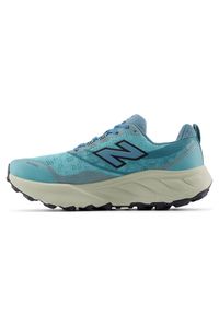 Buty męskie New Balance Fresh Foam X Hierro v9 MHIER314 – niebieskie. Kolor: niebieski. Materiał: materiał, syntetyk. Szerokość cholewki: normalna. Sport: fitness, bieganie #4