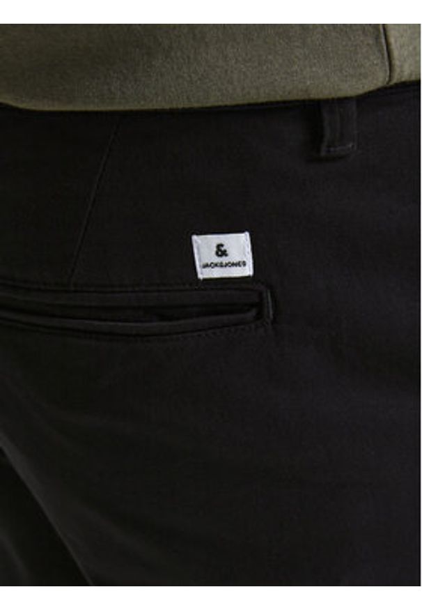 Jack & Jones Szorty materiałowe Dave 12182549 Czarny Regular Fit. Kolor: czarny. Materiał: bawełna