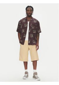 Element Koszula Resort ELYWT00177 Bordowy Regular Fit. Kolor: czerwony. Materiał: wiskoza #5