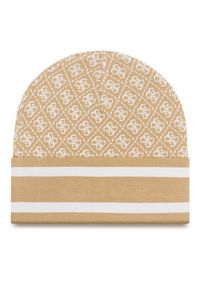 Guess Czapka W4BZ21 Z3JD2 Beżowy. Kolor: beżowy. Materiał: poliester, materiał #3