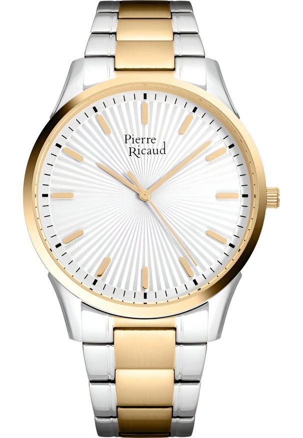 Zegarek Pierre Ricaud Zegarek męski Pierre Ricaud P91041.2113Q srebrny. Kolor: srebrny