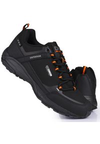 Buty męskie DK trekkingowe Softshell PREDATOR. Kolor: wielokolorowy, pomarańczowy, czarny. Materiał: softshell