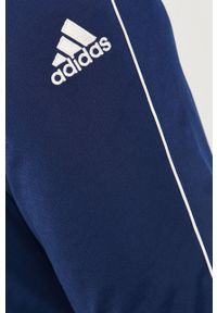 adidas Performance - Spodnie. Kolor: niebieski. Materiał: poliester, dzianina. Wzór: aplikacja #4