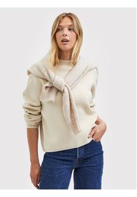 Selected Femme Sweter Merle 16085206 Beżowy Relaxed Fit. Kolor: beżowy. Materiał: wiskoza #5
