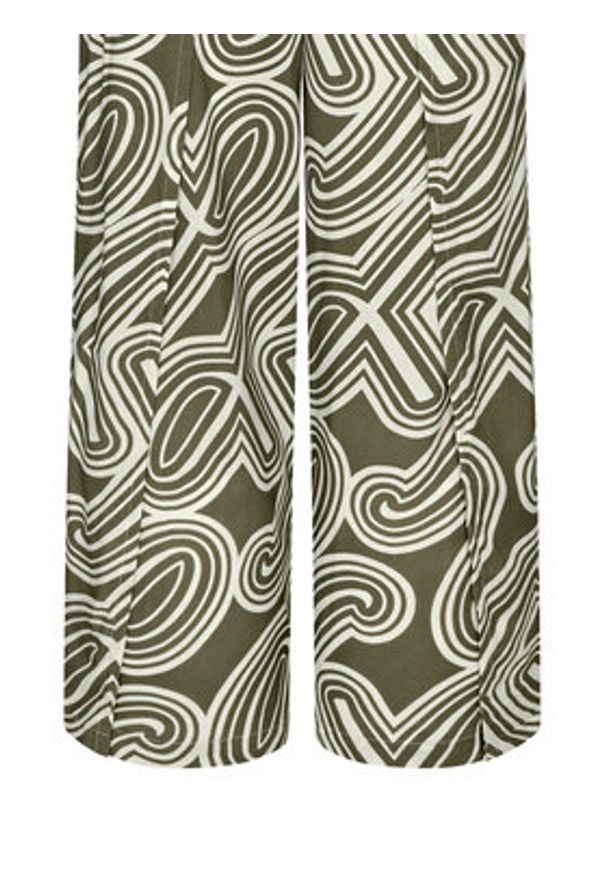 Triumph Spodnie materiałowe Beach MyWear 10222189 Zielony Wide Leg. Kolor: zielony. Materiał: wiskoza