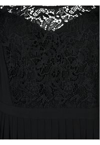 Zizzi Sukienka koktajlowa M58842A Czarny Regular Fit. Kolor: czarny. Styl: wizytowy #4