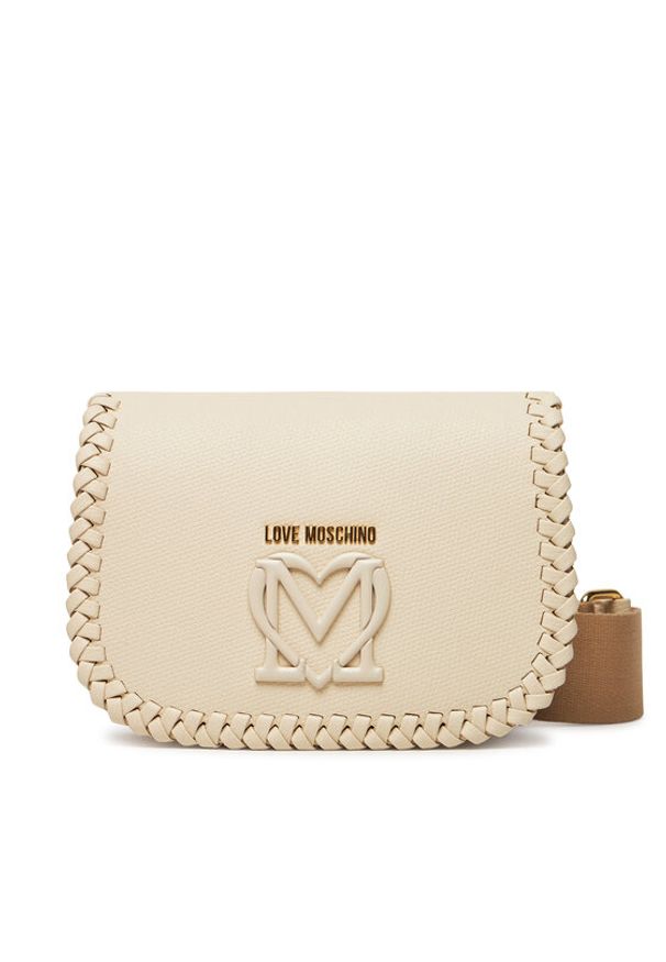 Love Moschino - LOVE MOSCHINO Torebka JC4125PP1MLJ0110 Beżowy. Kolor: beżowy. Materiał: skórzane