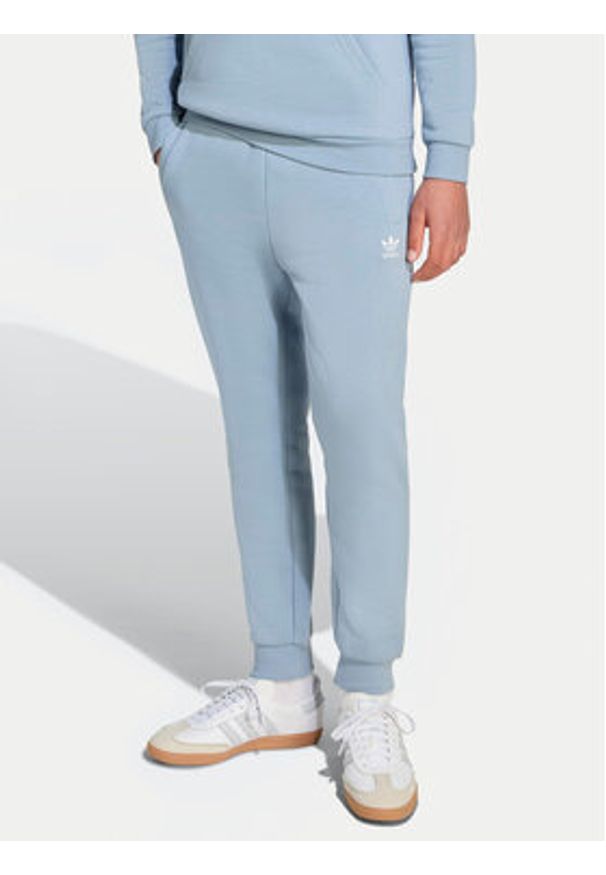 Adidas - adidas Spodnie dresowe JX2743 Błękitny Regular Fit. Kolor: niebieski. Materiał: syntetyk