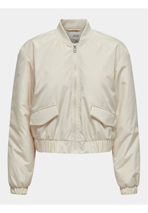 JDY Kurtka bomber Dixie 15317122 Beżowy Regular Fit. Kolor: beżowy. Materiał: syntetyk
