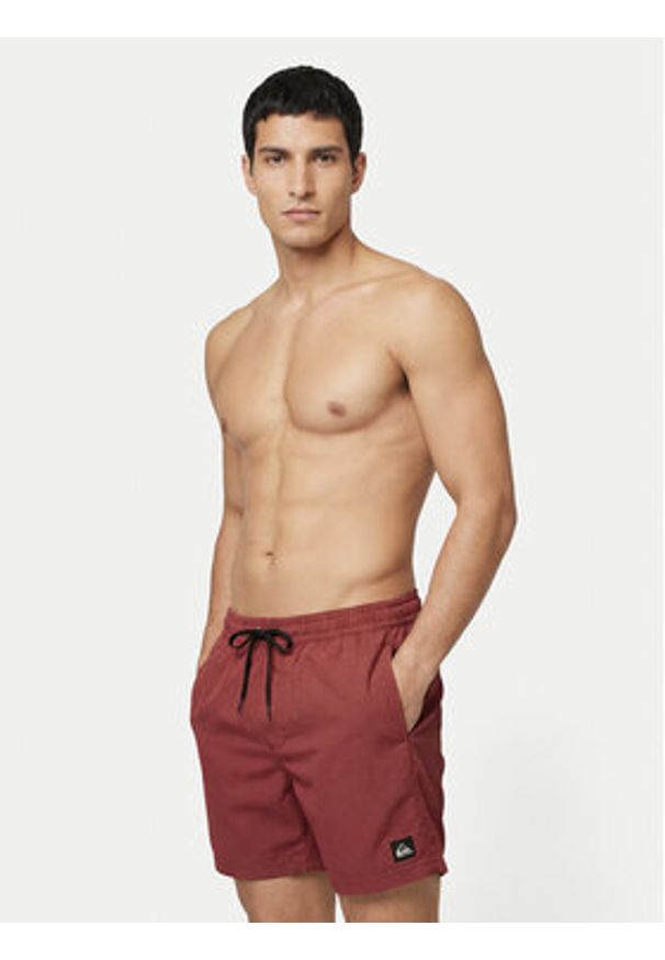Quiksilver Szorty kąpielowe Everyday Deluxe EQYJV04101 Czerwony Regular Fit. Kolor: czerwony. Materiał: syntetyk
