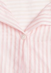 Renee - Różowa Koszula Oversize z Tencelu w Paski z Haftowanym Wzorem Tidore. Okazja: na co dzień. Kolor: różowy. Materiał: poliester, jeans, materiał. Wzór: haft, paski. Styl: casual, elegancki #3