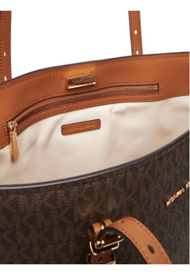 MICHAEL Michael Kors Torebka Quinn 30S5GQNT3B Brązowy. Kolor: brązowy. Materiał: skórzane