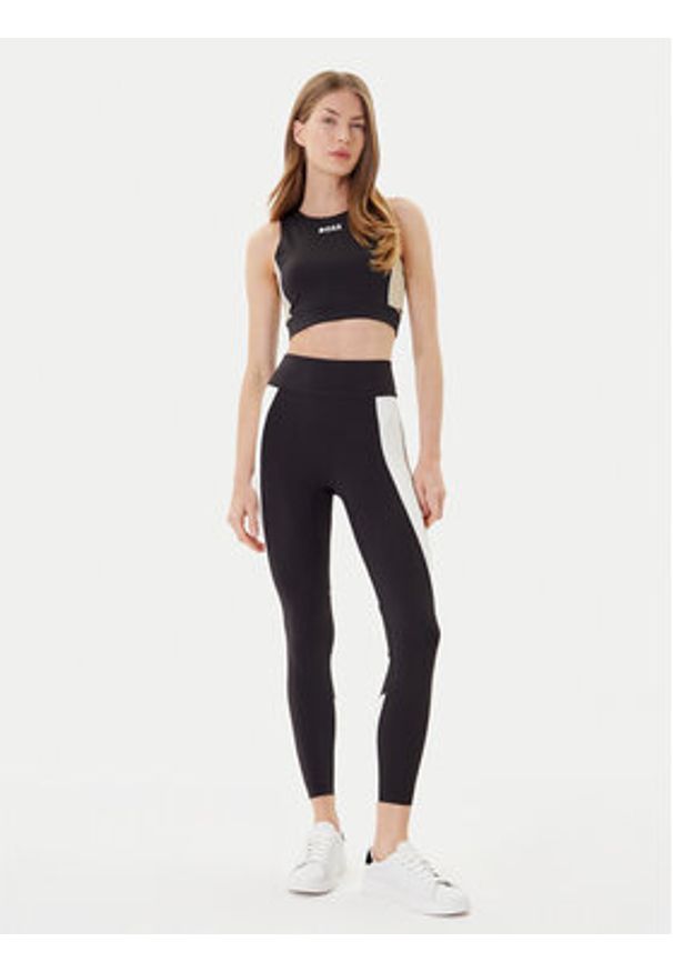 BOSS Top Endura2 50544180 Czarny Slim Fit. Kolor: czarny. Materiał: syntetyk