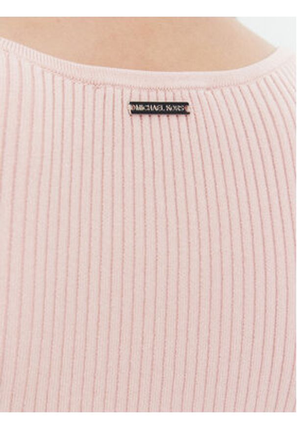 MICHAEL Michael Kors Sukienka dzianinowa MT482IL33D Różowy Slim Fit. Kolor: różowy. Materiał: wiskoza