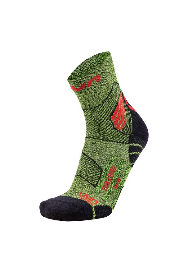 UYN - Skarpety do biegania MAN RUN TRAIL CHALLENGE SOCKS r.39-41. Kolor: zielony, żółty, wielokolorowy. Sport: bieganie