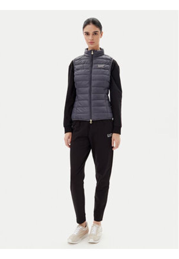 EA7 Emporio Armani Bezrękawnik 7W000087 AF12477 U8115 Szary Slim Fit. Kolor: szary. Materiał: syntetyk. Długość rękawa: bez rękawów