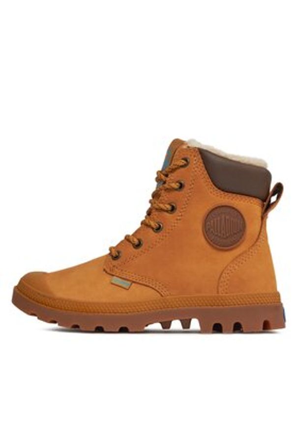 Palladium Trapery Pampa Sport Cuff WPS 72992-228-M Brązowy. Kolor: brązowy. Materiał: skóra. Styl: sportowy