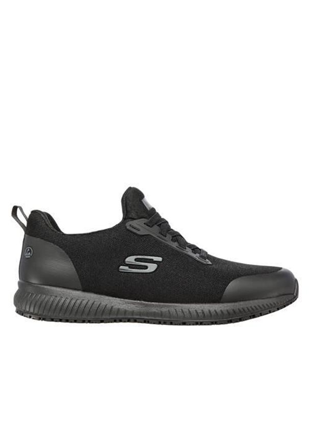 skechers - Buty do chodzenia męskie Skechers Work Relaxed Fit Squad SR Myton. Zapięcie: sznurówki. Kolor: czarny, wielokolorowy. Materiał: syntetyk, tkanina, materiał. Szerokość cholewki: normalna. Sport: turystyka piesza