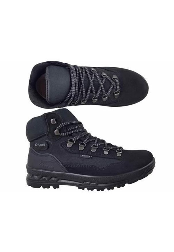 Buty trekkingowe męskie Grisport Nero Scamosciato. Wysokość cholewki: za kostkę. Zapięcie: sznurówki. Kolor: niebieski. Materiał: guma, skóra, tkanina, materiał, syntetyk. Szerokość cholewki: normalna