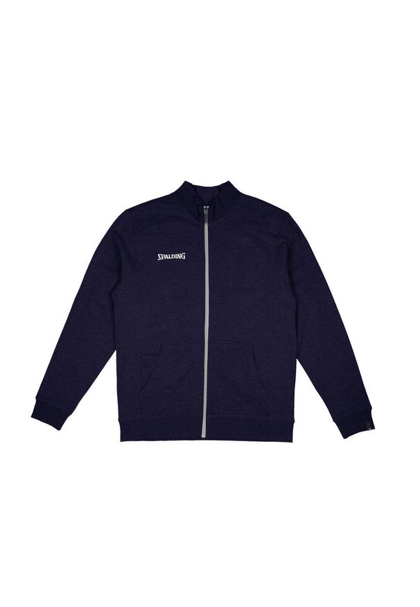SPALDING - Bluza dziecięca z pełnym zamkiem błyskawicznym Spalding Flow. Kolor: niebieski. Sport: koszykówka