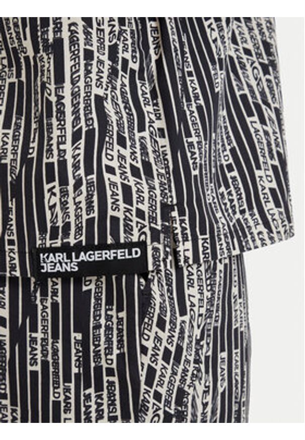 Karl Lagerfeld Jeans Koszula B2M16011 Czarny Regular Fit. Kolor: czarny. Materiał: bawełna