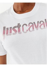 Just Cavalli T-Shirt 75PAHE00 Biały Regular Fit. Kolor: biały. Materiał: bawełna