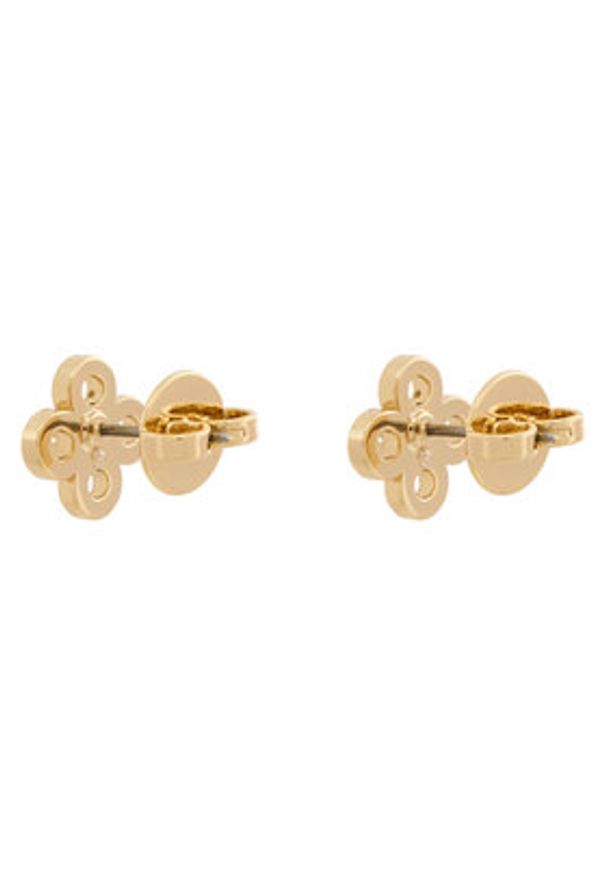 Tory Burch Kolczyki Forget Me Not Clover Stud 184409 Złoty. Materiał: złote. Kolor: złoty