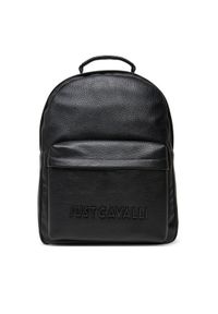 Just Cavalli Plecak 78QA4B11 ZSB81 Czarny. Kolor: czarny. Materiał: skóra