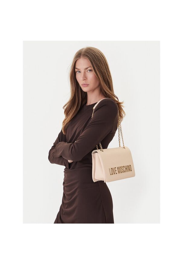 Love Moschino - Torebka LOVE MOSCHINO. Kolor: kremowy