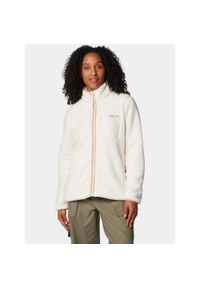 columbia - Sweter Damski Columbia West Bend II. Kolor: beżowy. Materiał: polar. Sezon: jesień. Sport: turystyka piesza #1