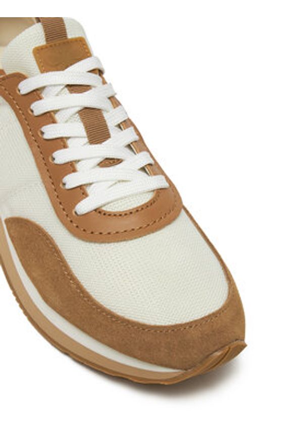 Weekend Max Mara Sneakersy 2515761074650 Brązowy. Kolor: brązowy. Materiał: skóra