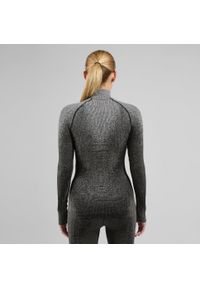 Bluza termoaktywna damska Odlo Blackcomb Eco BL Top Turtle Neck LS Half Zip. Kolor: czarny, szary, wielokolorowy. Sport: bieganie