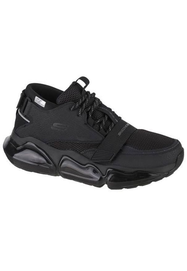 skechers - Buty do chodzenia męskie Skechers Air Cushioning Mega. Zapięcie: rzepy. Kolor: czarny. Materiał: guma, materiał, tkanina, syntetyk. Szerokość cholewki: normalna. Sport: turystyka piesza