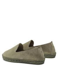 Manebi Espadryle Flat Espadrilles R 4.7 C0 Khaki. Kolor: brązowy. Materiał: skóra, zamsz