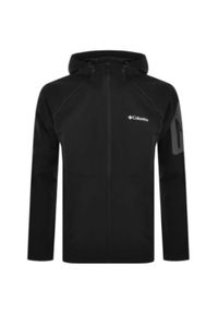 columbia - Kurtka Sportowa Z Kapturem Męska Columbia Tall Heights Softshell. Typ kołnierza: kaptur. Kolor: czarny. Materiał: softshell. Sport: turystyka piesza