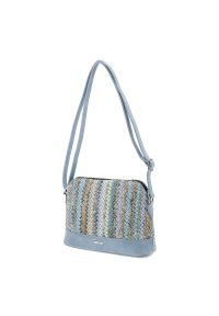 Niebieska Torebka Rieker Stylowa Listonoszka Damska. Kolor: niebieski. Materiał: skórzane. Styl: elegancki. Rodzaj torebki: na ramię