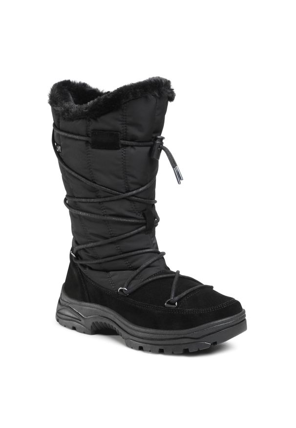 Śniegowce CMP - Kaus Wmn Snow Boots Wp 30Q4666 Nero U901. Kolor: czarny. Materiał: materiał, skóra ekologiczna, skóra. Szerokość cholewki: normalna. Sezon: zima