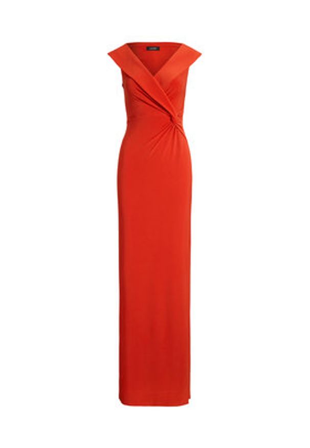 Lauren Ralph Lauren - LAUREN RALPH LAUREN Sukienka wieczorowa 253863940024 Pomarańczowy Slim Fit. Kolor: pomarańczowy. Materiał: syntetyk. Styl: wizytowy